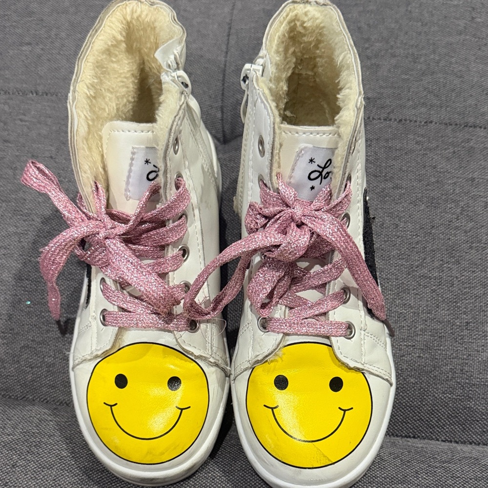 Lola + The Boys high top sparkle sneakers - Picture 3 of 6